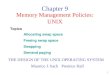 Memory Management Policies