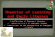 Theories of Learning and Early Literacy