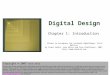Digital Design- Introduction