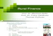 Lecture Rural Finance 1