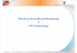 Wireless Roadmap & LTE