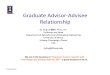Graduate Advisor Advisee Relationship 040114