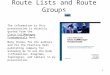 CUCM Route Lists Groups