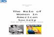 The Role of Women in American Society FINAL