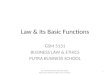 Law & Its Basic Functions