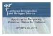 Applying for TPS for Haitians