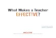 Teacher Effective