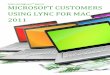 Microsoft Customers using Lync for Mac 2011 - Sales Intelligence™ Report