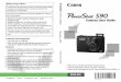 Canon PowerShot S90 Camera User Guide  - English