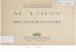 M. Loisy et le modernisme - M.-J. Lagrange O.P