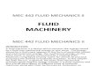 Chapter II Fluid Machinery