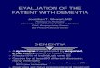 Evaluation of the Patient With Dementia1747