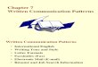 Chapter 7 Written Communication Patterns 5th Ed