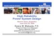 Part 2of3 Reliability Power System Design Buenos Aires