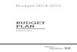Budget: Plan for 2014/15