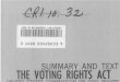 Voting Rights Act Full Legislation