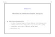 WWavelets & Multiresolution Analysis