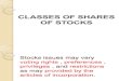 Classes of Shares Of Stocks