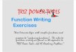 TRIZ 02Function Writing Exercise