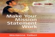How to Books - Make Your Mission Statement Work - Identify Your Organisation Values and Live Them Every Day