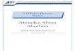 Attitudes about abortion