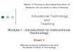 Module-I Introduction to Instructional Technology.pdf