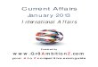 January Month Current Affairs International - Gr8AmbitionZ