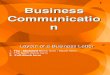 Business Communication - EnG301 Power Point Slides Lecture 17