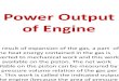 Power Output of Engines