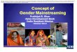 Session 1 - Concept of Gender Mainstreaming