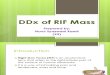 DDx of RIF Mass (Syazwani)
