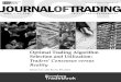 Journal of Trading Optimal Trading Algorithm Selection