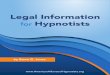 Legal Information for Hypnotists