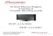Pioneer Pfp42a3hd Plasma Tv Training Manual