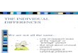 Individual Differences Approach Lecture
