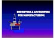 Reporting and Accounting for Manufacturing