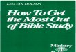 How to Get the Most Out of Bible Study