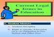 Current Legal Issues in Educationn