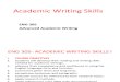 WEEK 1 - Course Requirements and Characteristics of Formal Writing