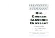 Slavonic Glossary