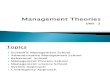 Unit 2 Management Theories