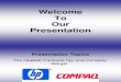 HP & Compaq Merger Presentation