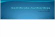 Certificate Authorities