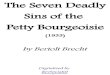 The Seven Deadly Sins - Bertolt Brecht