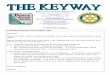 The Keyway - 5 June 2013 Edition - weekly newsletter of the Rotary Club of Queanbeyan