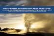 Geothermal Exploration Best Practices: A Guide to Resource Data Collection, Analysis, and Presentation for Geothermal Projects