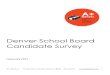 DPS School Board Candidate Survey - February 2013