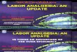 Labor Analgesia an Update