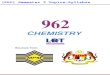 962 Chemistry [PPU_STPM] Semester 3 Topics-Syllabus