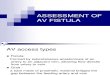 Assessment of Av Fistula